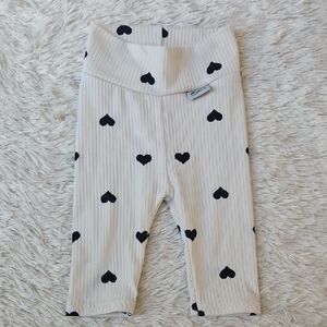Heart Patterned Baby Leggings